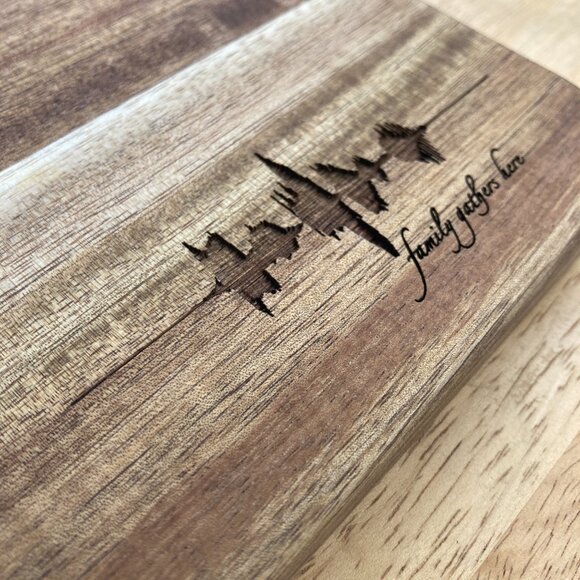 Family Gathers Here Soundwave Cutting Board - Picture 3 of 6